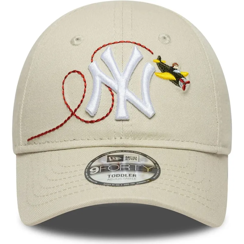 gorra-curva-beige-ajustable-para-nino-pequeno-9forty-plane-icon-de-new-york-yankees-mlb-de-new-era