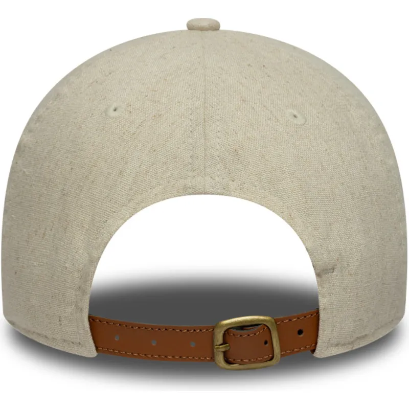 gorra-curva-beige-ajustable-9twenty-linen-de-new-york-yankees-mlb-de-new-era