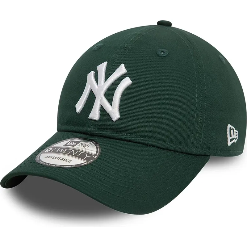 gorra-curva-verde-oscuro-ajustable-9twenty-league-essential-de-new-york-yankees-mlb-de-new-era
