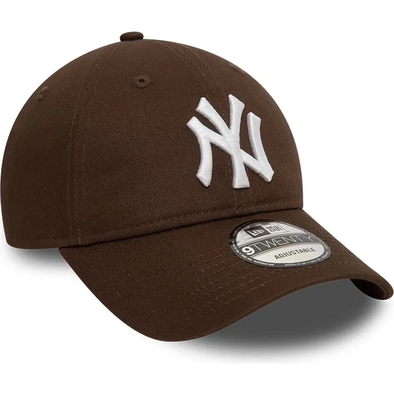 gorra-curva-marron-ajustable-9twenty-league-essential-de-new-york-yankees-mlb-de-new-era