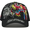 gorra-trucker-negra-dragon-and-roses-graphic-de-ed-hardy