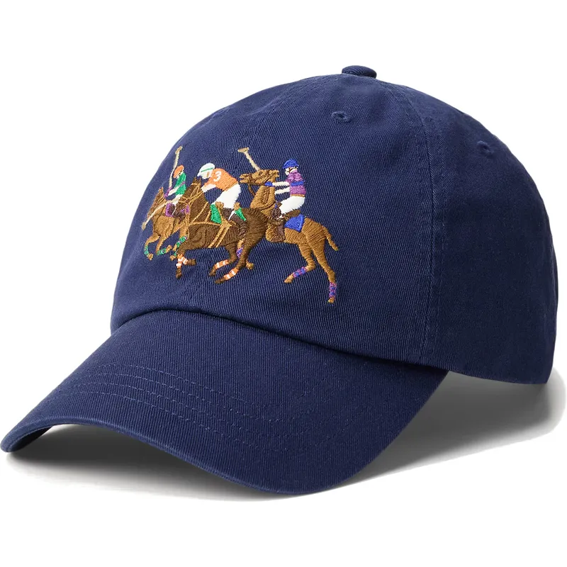 gorra-curva-azul-marino-ajustable-twill-triple-pony-de-polo-ralph-lauren