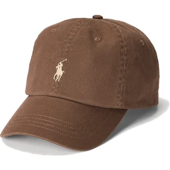 Gorra curva marrón oscuro ajustable Cotton Chino Classic Sport de Polo Ralph Lauren