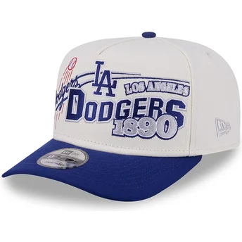 Gorra curva beige y azul snapback 9FIFTY A Frame Classic de Los Angeles Dodgers MLB de New Era