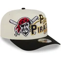 gorra-curva-beige-y-negra-snapback-9fifty-a-frame-classic-de-pittsburgh-pirates-mlb-de-new-era