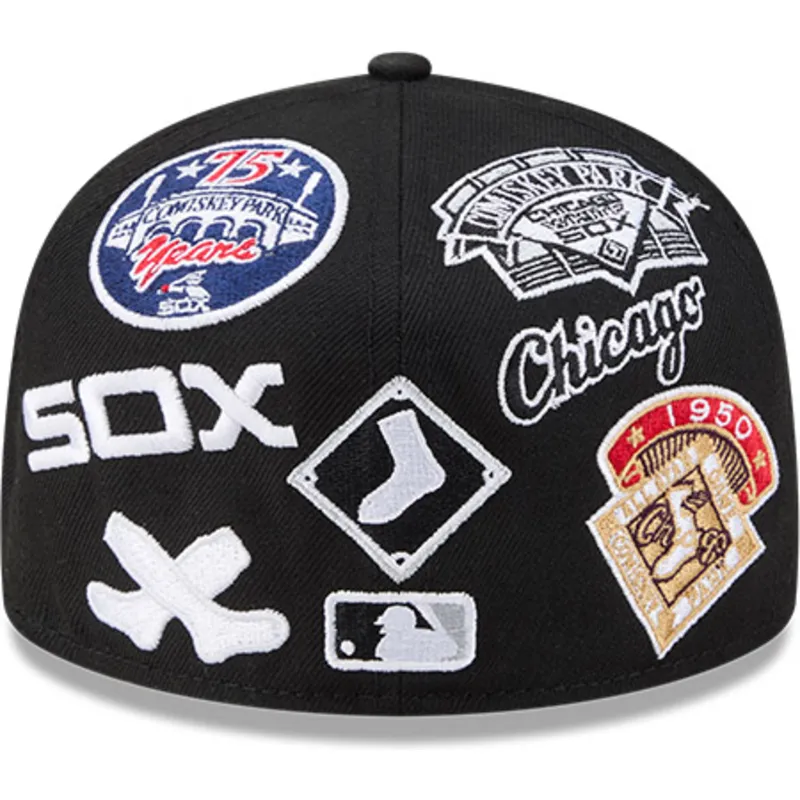 gorra-plana-negra-ajustada-59fifty-all-over-logos-de-chicago-white-sox-mlb-de-new-era