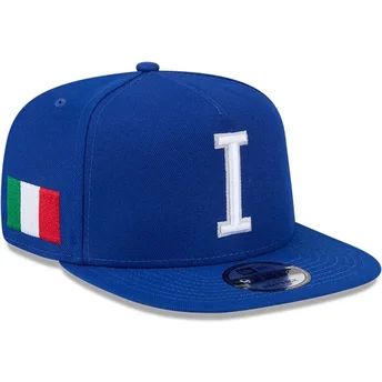 Gorra plana azul snapback 9FIFTY A Frame Italy World Baseball Classic 2026 de World Baseball Classic de New Era