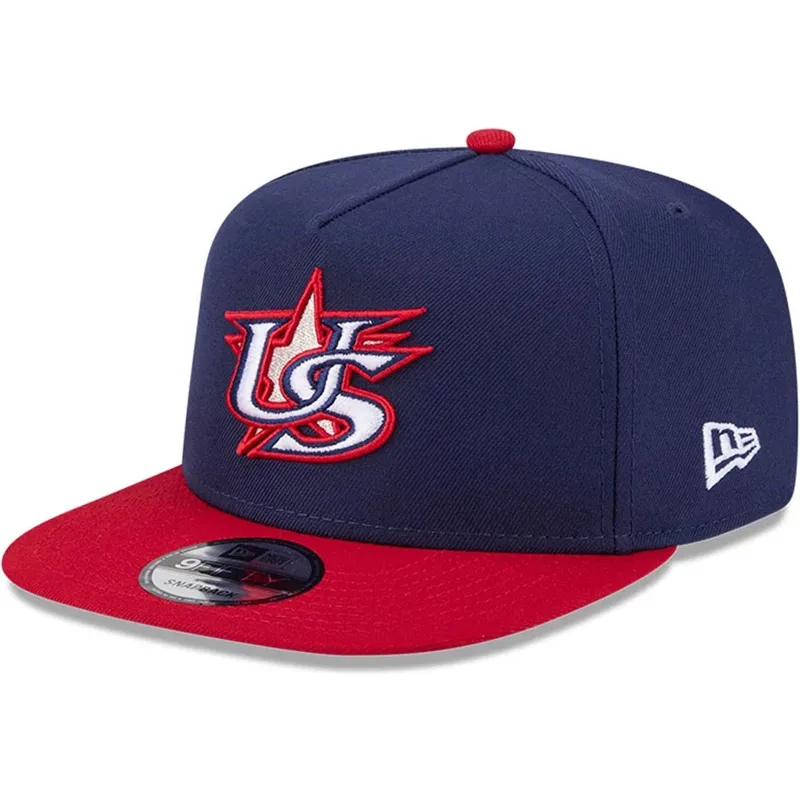 gorra-plana-azul-marino-y-roja-snapback-9fifty-a-frame-usa-2026-world-baseball-classic-de-new-era
