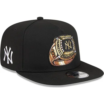 Gorra plana negra snapback 9FIFTY A Frame Ring de New York Yankees MLB de New Era