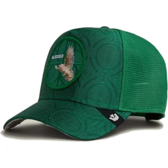 Gorra trucker verde paloma Blessed Religulous The Farm de Goorin Bros.