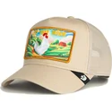 gorra-trucker-beige-gallo-get-that-worm-greener-grass-the-farm-de-goorin-bros