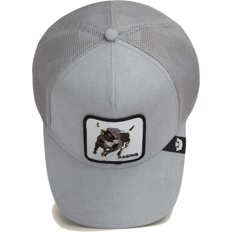 gorra-trucker-gris-toro-raging-silver-bull-metallic-the-farm-de-goorin-bros