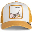 gorra-trucker-marron-para-nino-gato-curious-cat-mini-the-farm-de-goorin-bros