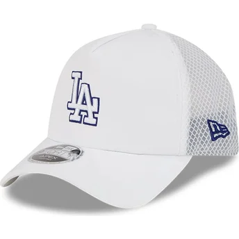 Gorra trucker blanca 9FORTY APEX Batting Practice de Los Angeles Dodgers MLB de New Era