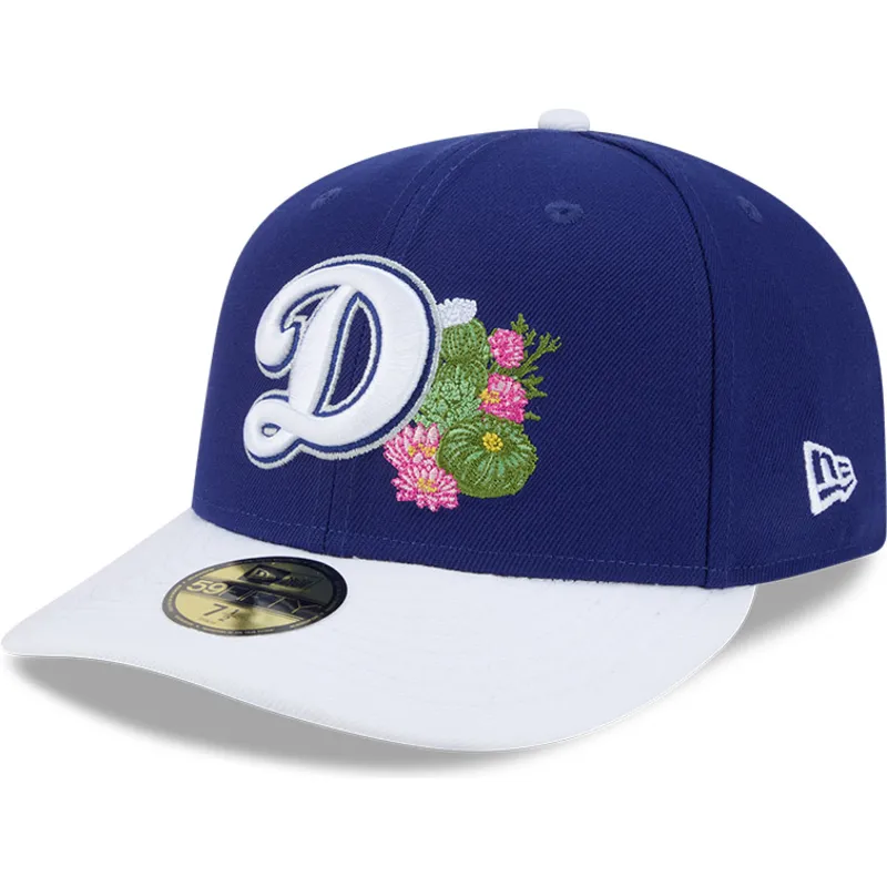 gorra-curva-azul-y-blanca-ajustada-59fifty-spring-training-de-los-angeles-dodgers-mlb-de-new-era