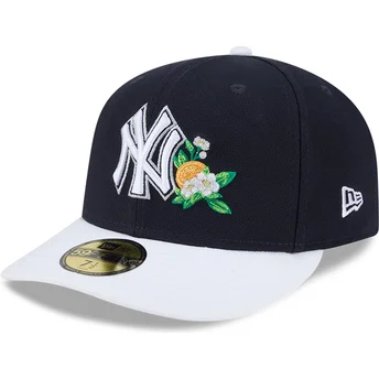 Gorra curva azul marino y blanca ajustada 59FIFTY Spring Training de New York Yankees MLB de New Era