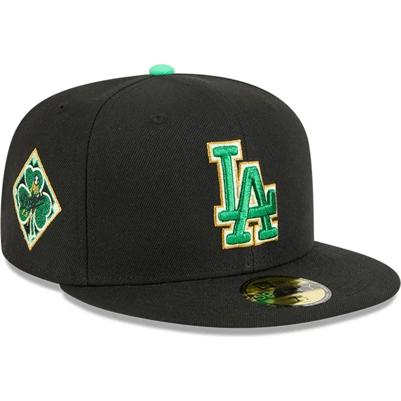 gorra-plana-negra-ajustada-59fifty-saint-patrick-s-day-de-los-angeles-dodgers-mlb-de-new-era
