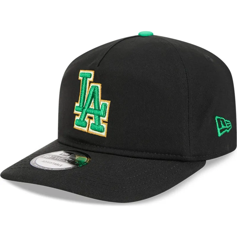 gorra-curva-negra-snapback-19twenty-saint-patrick-s-day-de-los-angeles-dodgers-mlb-de-new-era