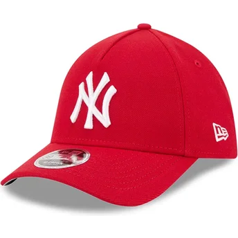 Gorra curva roja ajustada 39THIRTY M-Crown A Frame de New York Yankees MLB de New Era