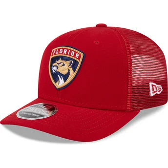 Gorra trucker roja 9SEVENTY Stretch Snap Evergreen de Florida Panthers NHL de New Era