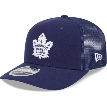 Gorra trucker azul marino 9SEVENTY Stretch Snap Evergreen de Toronto Maple Leafs NHL de New Era