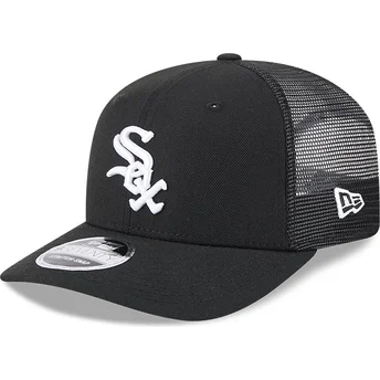 Gorra trucker negra 9SEVENTY Stretch Snap Evergreen de Chicago White Sox MLB de New Era