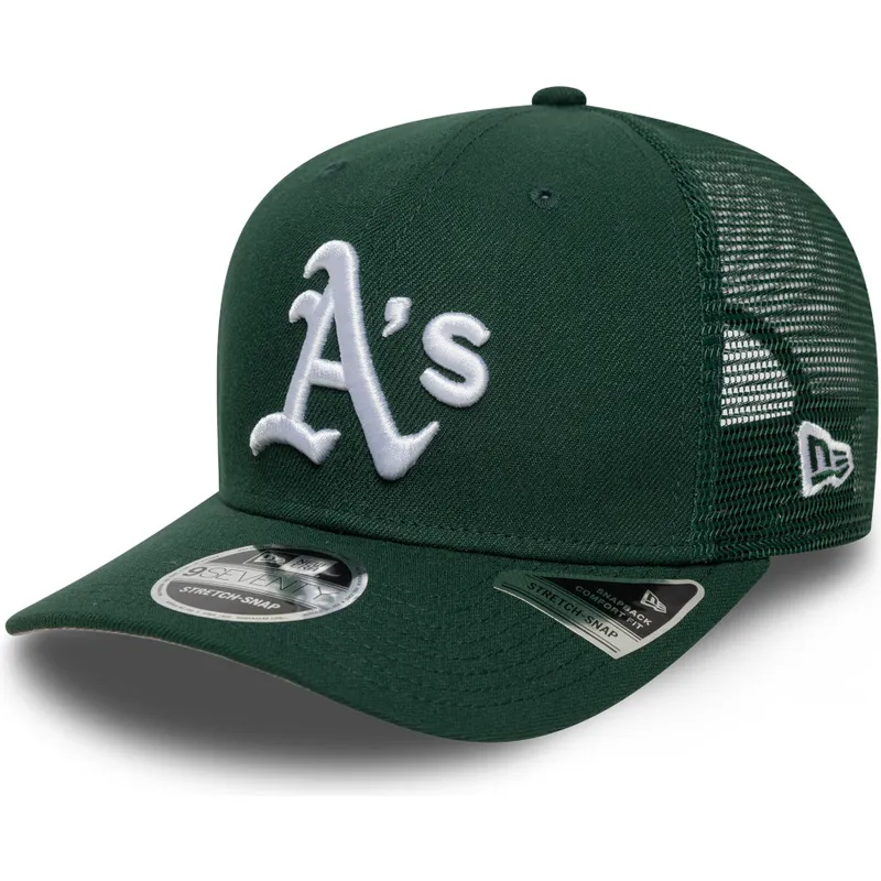 gorra-trucker-verde-9seventy-stretch-snap-evergreen-de-oakland-athletics-mlb-de-new-era