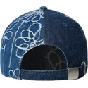 gorra-curva-azul-marino-ajustable-denim-mashup-medium-blue-floral-de-kangol