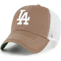 gorra-trucker-marron-clean-up-trawler-de-los-angeles-dodgers-mlb-de-47-brand