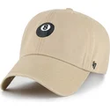 gorra-curva-khaki-ajustable-8-ball-clean-up-base-runner-icon-de-47-brand
