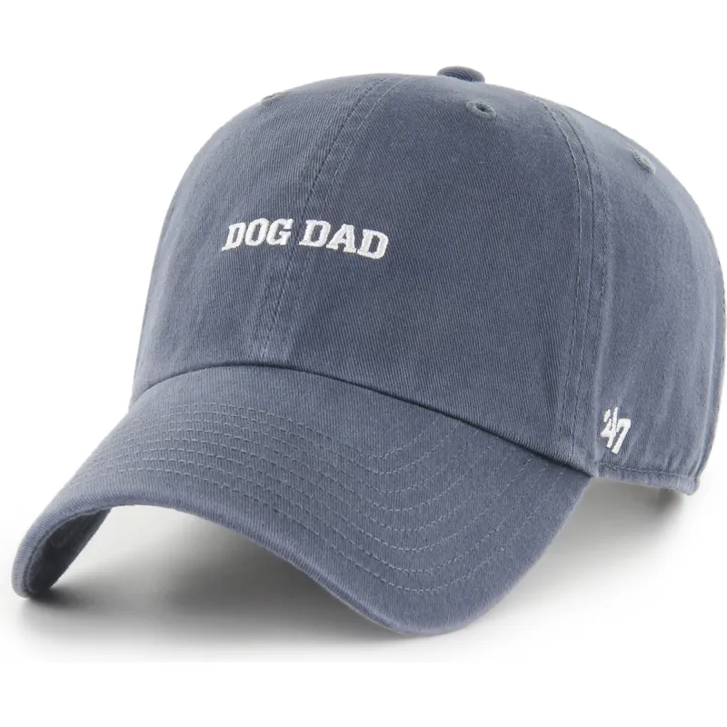 gorra-curva-azul-marino-ajustable-dog-dad-phrase-clean-up-base-runner-icon-de-47-brand
