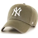 gorra-curva-verde-ajustable-clean-up-sandalwood-de-new-york-yankees-mlb-de-47-brand