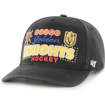 Gorra curva negra snapback Hitch RF Charlton de Vegas Golden Knights NHL de 47 Brand