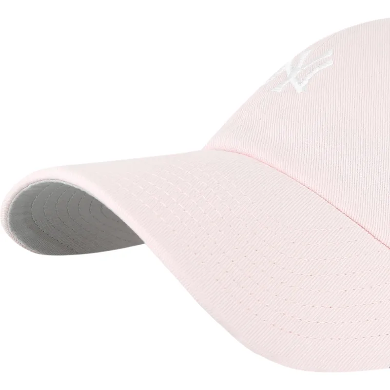 gorra-curva-rosa-claro-ajustable-clean-up-base-runner-de-new-york-yankees-mlb-de-47-brand