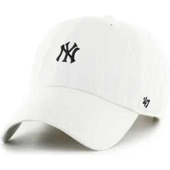 Gorra curva beige ajustable Clean Up Base Runner de New York Yankees MLB de 47 Brand