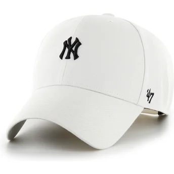 Gorra curva beige snapback MVP Base Runner de New York Yankees MLB de 47 Brand