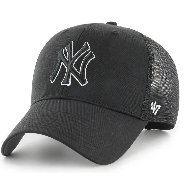 gorra-trucker-negra-con-logo-negro-outline-mvp-branson-de-new-york-yankees-mlb-de-47-brand