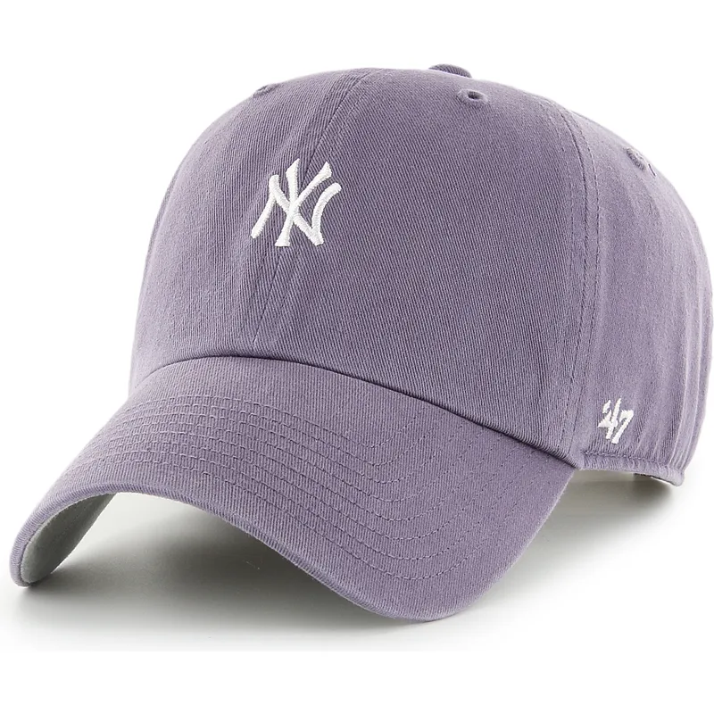 gorra-curva-violeta-ajustable-clean-up-base-runner-iris-de-new-york-yankees-mlb-de-47-brand