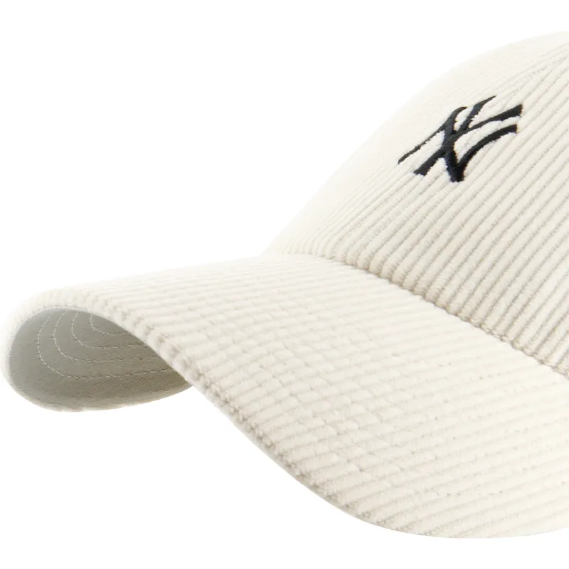 gorra-curva-beige-ajustable-clean-up-cord-base-runner-de-new-york-yankees-mlb-de-47-brand