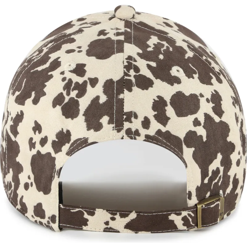 gorra-curva-marron-ajustable-con-logo-marron-clean-up-bessie-de-los-angeles-dodgers-mlb-de-47-brand