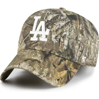 Gorra curva camuflaje ajustable Clean Up Realtree de Los Angeles Dodgers MLB de 47 Brand