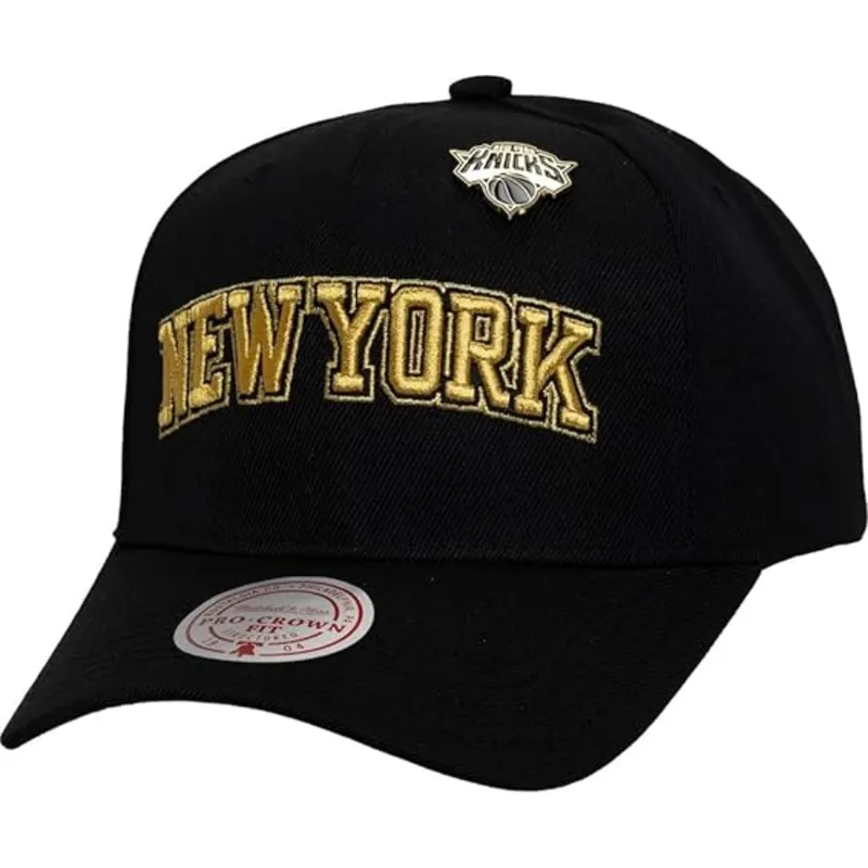 gorra-curva-negra-snapback-pinned-gold-pro-de-new-york-knicks-nba-de-mitchell-ness