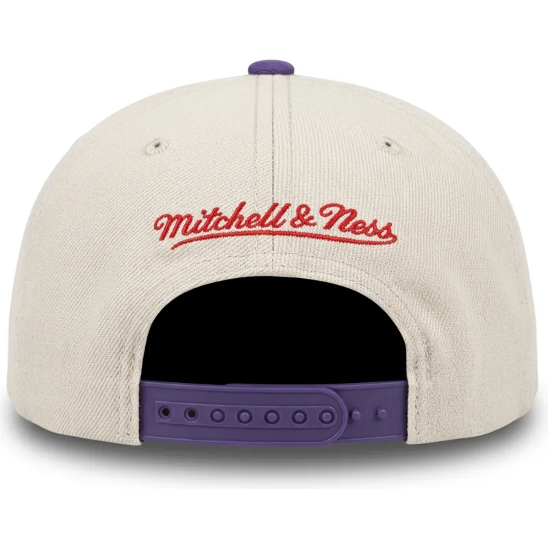 gorra-plana-violeta-y-beige-snapback-across-the-board-de-toronto-raptors-nba-de-mitchell-ness