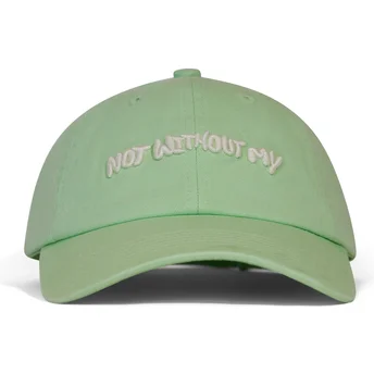Gorra curva verde ajustable Not Without My de Pica Pica