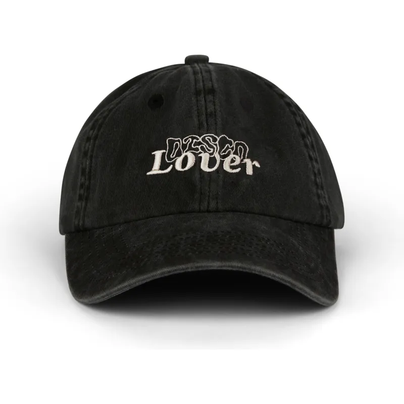 gorra-curva-negra-ajustable-disco-lover-distressed-washed-de-pica-pica