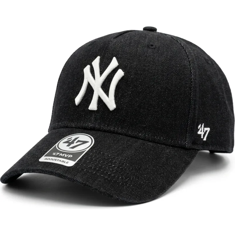 gorra-curva-negra-snapback-mvp-dt-denim-de-new-york-yankees-mlb-de-47-brand