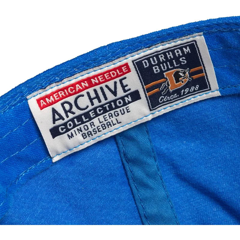 gorra-curva-azul-ajustable-archive-de-durham-bulls-milb-de-american-needle