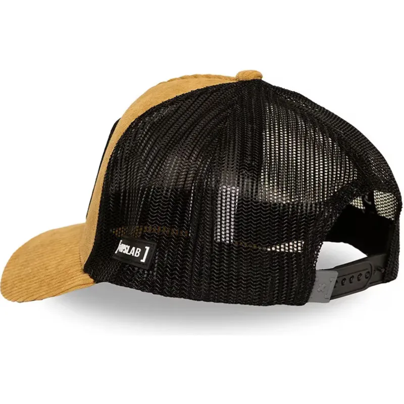 gorra-trucker-marron-y-negra-pitufo-manitas-smu-handy-los-pitufos-de-capslab