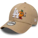 gorra-curva-beige-ajustable-para-nino-9forty-icon-de-los-angeles-dodgers-mlb-de-new-era