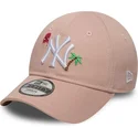 gorra-curva-rosa-ajustable-para-nino-9forty-summer-icon-de-new-york-yankees-mlb-de-new-era